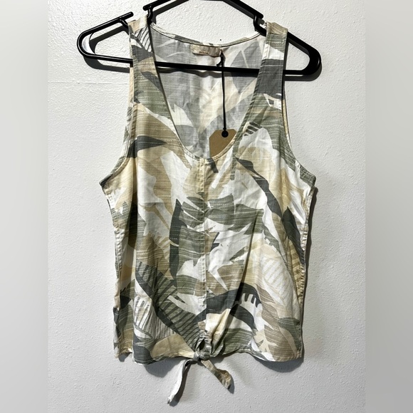 PrAna NWT Palm Tie Front Tencel McKenzie Tank - Small - Picture 3 of 10